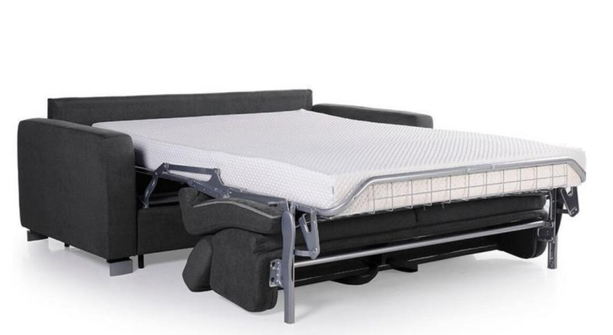 Tempur slaapbank uitgeklapt